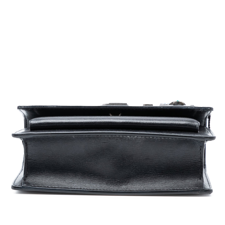 Saint Laurent Mini Cuir de veau Monogram Lucky Charms Sunset Wallet on Chain