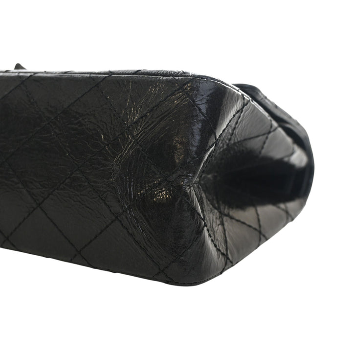 Chanel Glazed Matelassé vieilli Cuir de veau So Reissue 2.55 Double rabat 226
