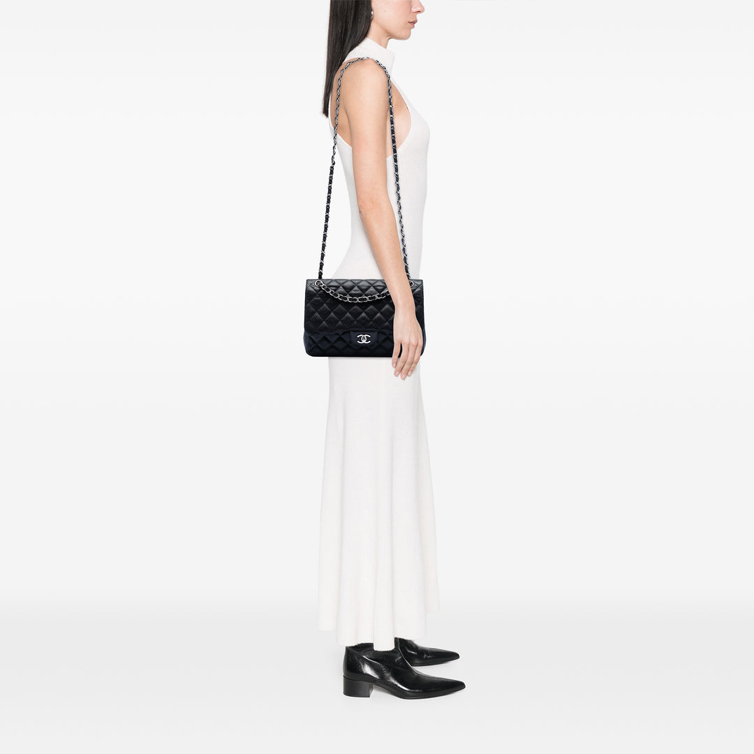 Chanel Jumbo Classic Caviar Double rabat