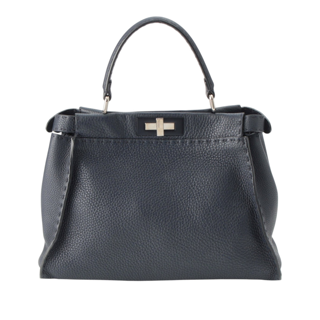 Fendi Selleria Peekaboo Iconic Sac Moyen Cuir
