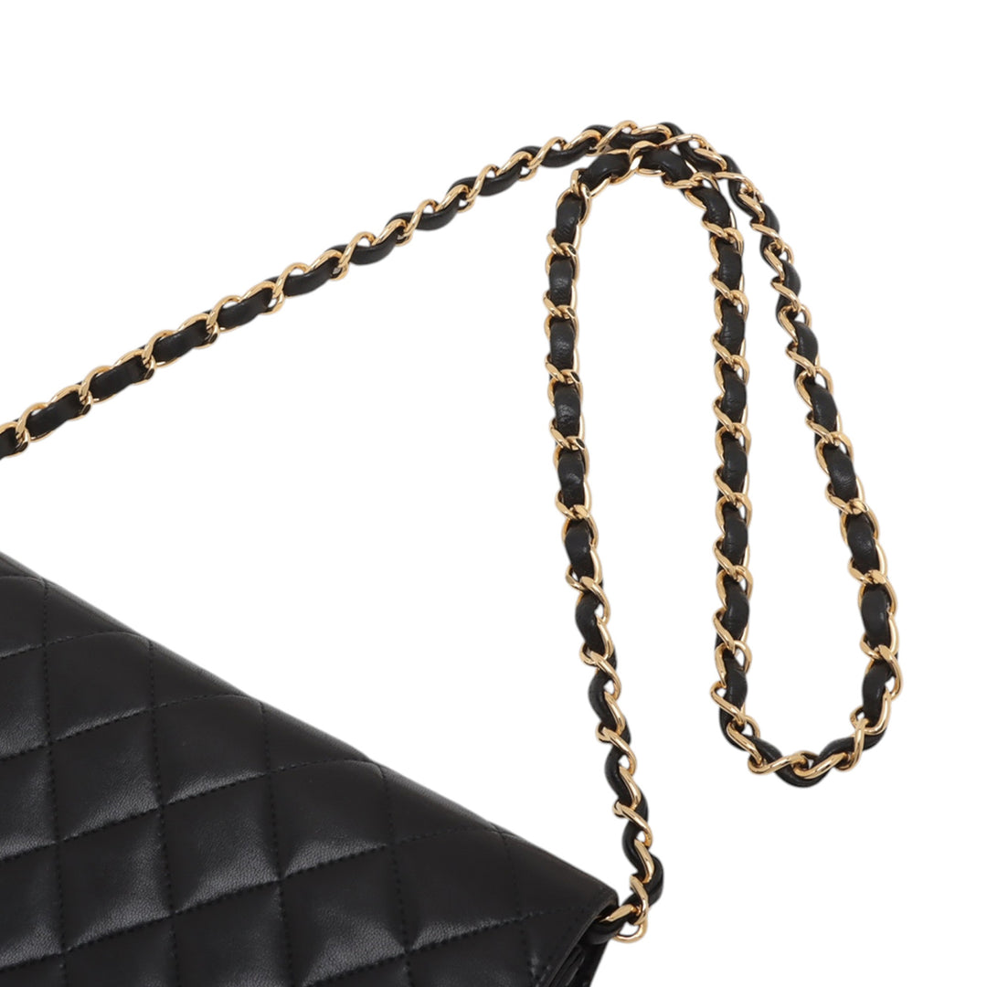 Chanel Small CC Quilted Cuir d’agneau Simple rabat Noir – GABY PARIS Authentique