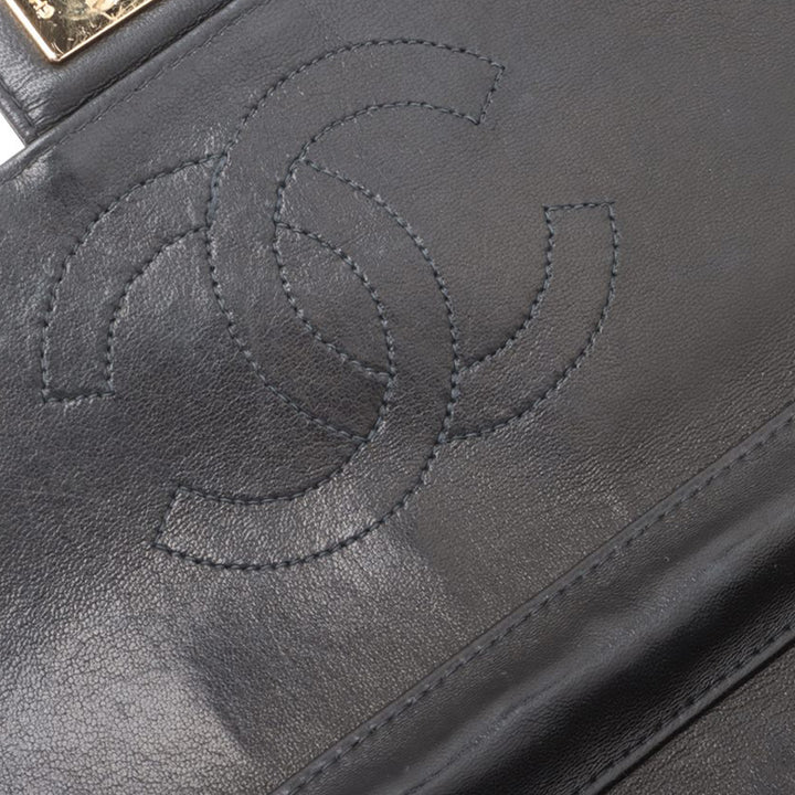 Chanel Small CC Quilted Cuir d’agneau Simple rabat Noir – GABY PARIS Authentique