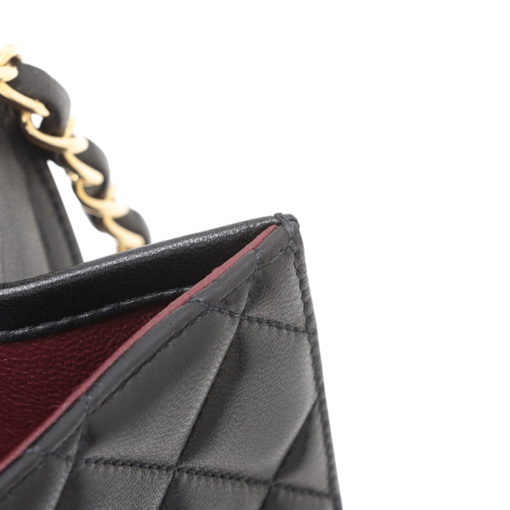 Chanel Small CC Quilted Cuir d’agneau Simple rabat Noir – GABY PARIS Authentique