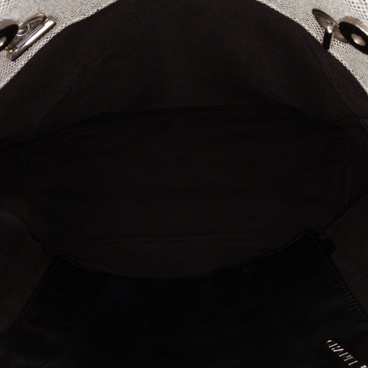 CC Camellia No. 5 Choco Bar Canvas Tote Gray - Gaby Paris