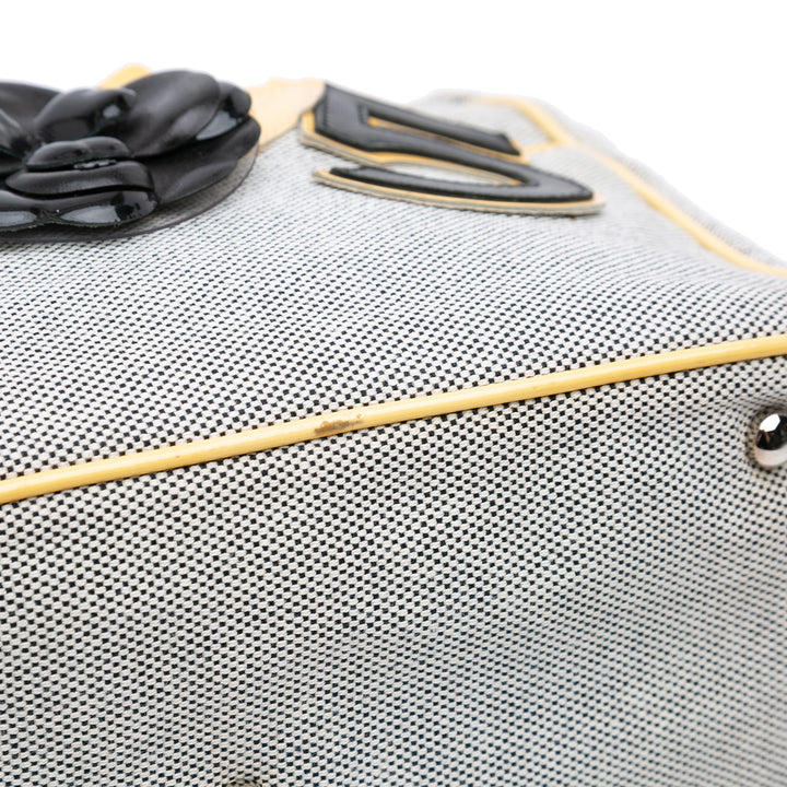 CC Camellia No. 5 Choco Bar Canvas Tote Gray - Gaby Paris