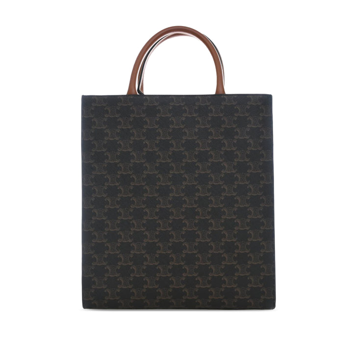Celine Small Triomphe Coated Toile Cabas vertical Cabas