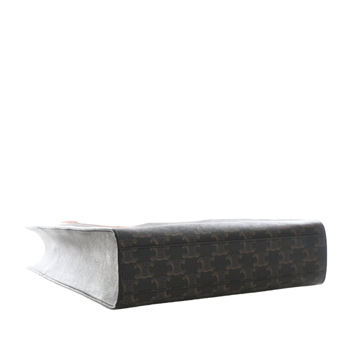 Celine Small Triomphe Coated Toile Cabas vertical Cabas