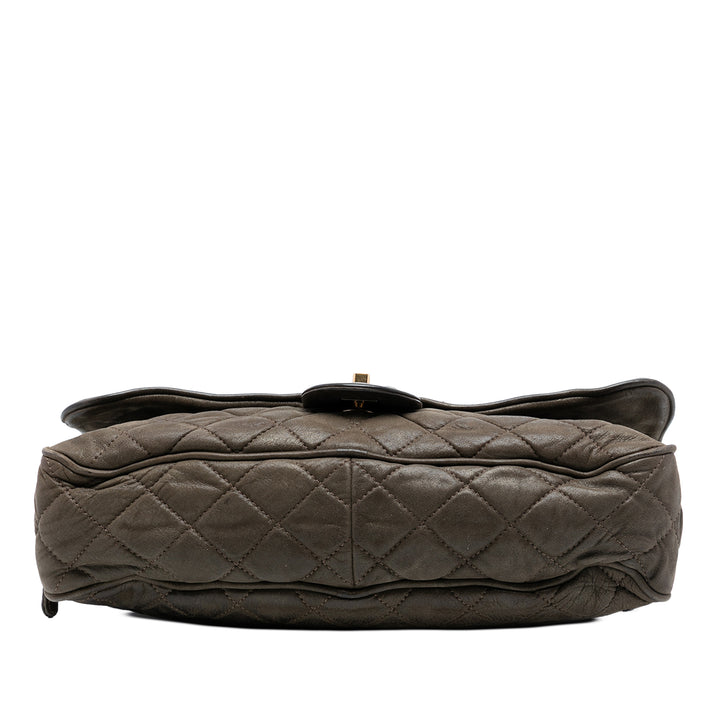 Chanel Large Matelassé Iridescent Cuir de veau Shiva à rabat – GABY PARIS Authentique