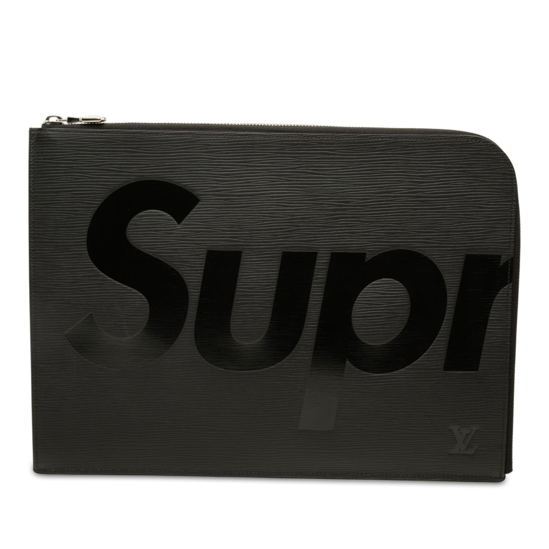 Louis Vuitton Supreme Pochette Jour GM Épi Noir – vue principale – GABY PARIS