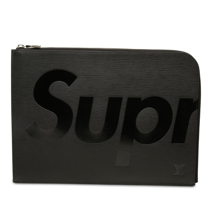 Louis Vuitton Supreme Pochette Jour GM Épi Noir – vue principale – GABY PARIS