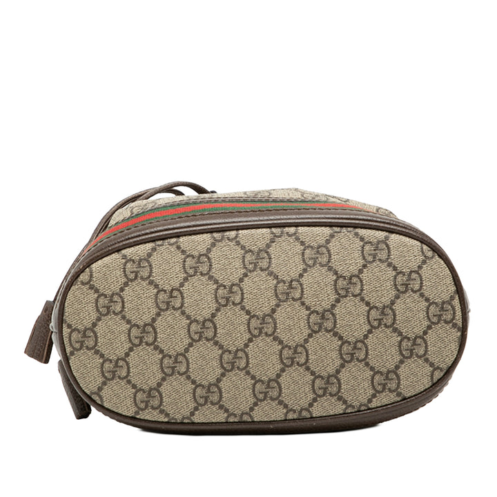 Gucci Small GG Supreme Web Ophidia Bucket Sac