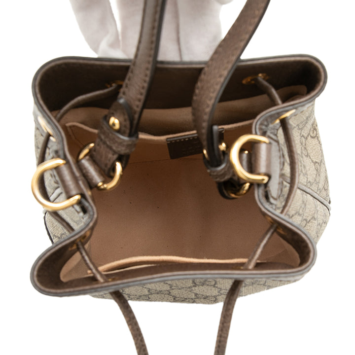 Gucci Small GG Supreme Web Ophidia Bucket Sac
