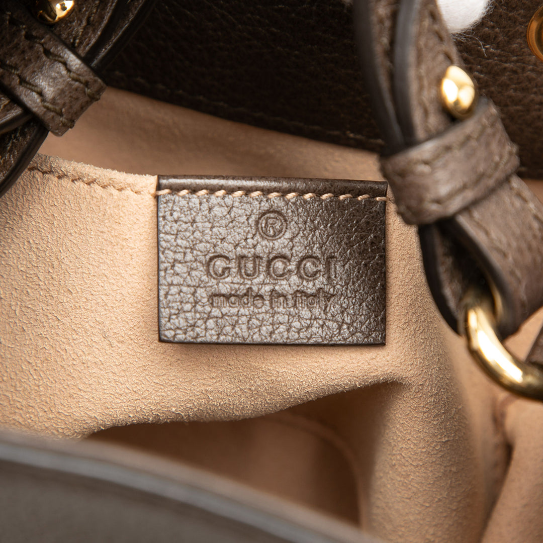 Gucci Small GG Supreme Web Ophidia Bucket Sac