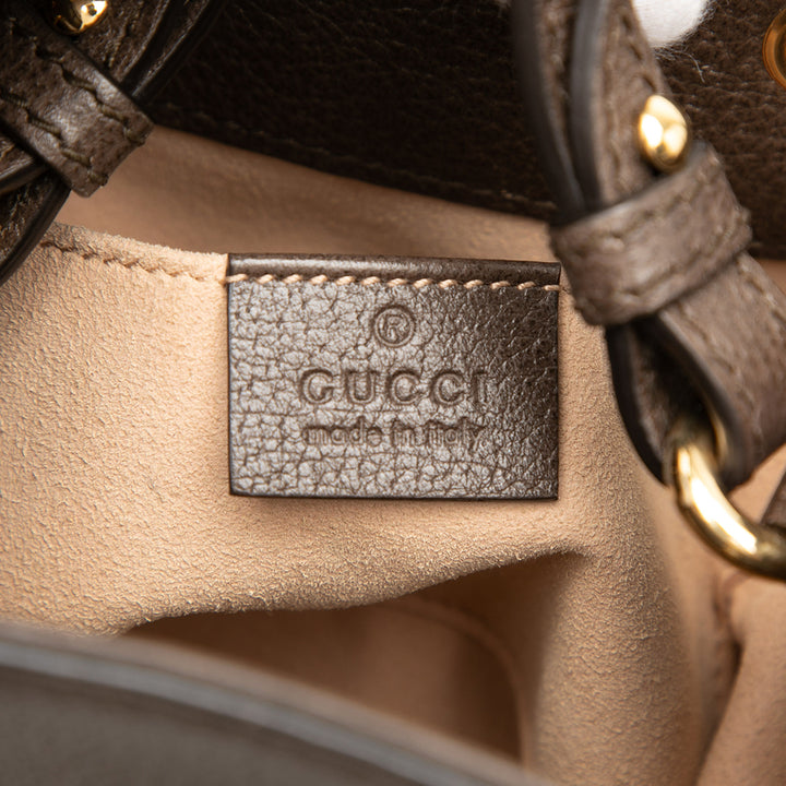 Gucci Small GG Supreme Web Ophidia Bucket Sac