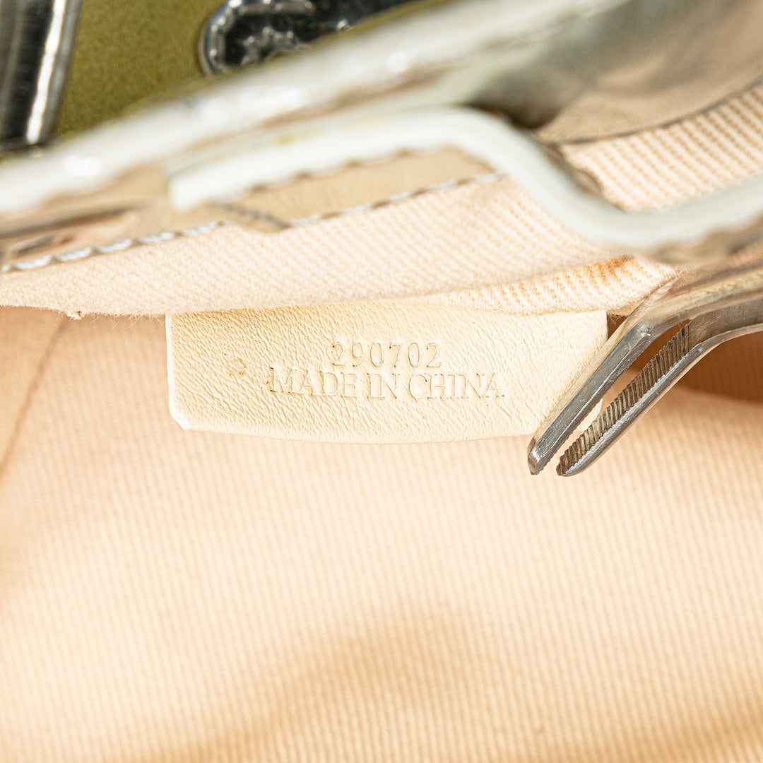 Anagram Suede Shoulder Bag Yellow - Gaby Paris