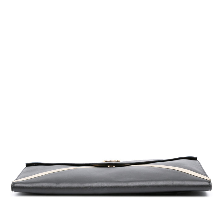 Chanel Cuir d’agneau Cocomail Envelope Pochette Noir
