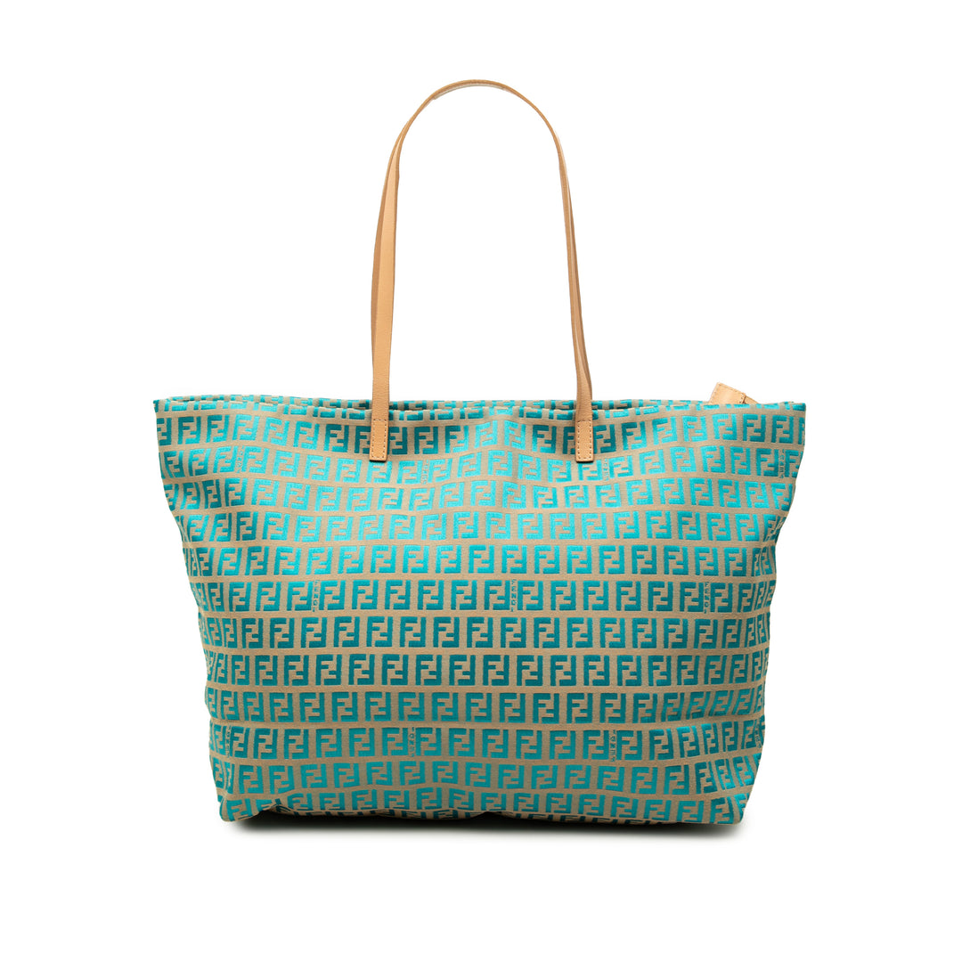 Fendi Zucchino Cabas Bleu