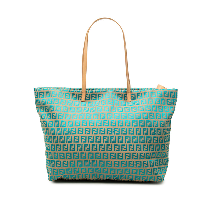 Fendi Zucchino Cabas Bleu