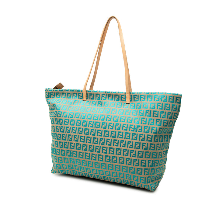 Fendi Zucchino Cabas Bleu