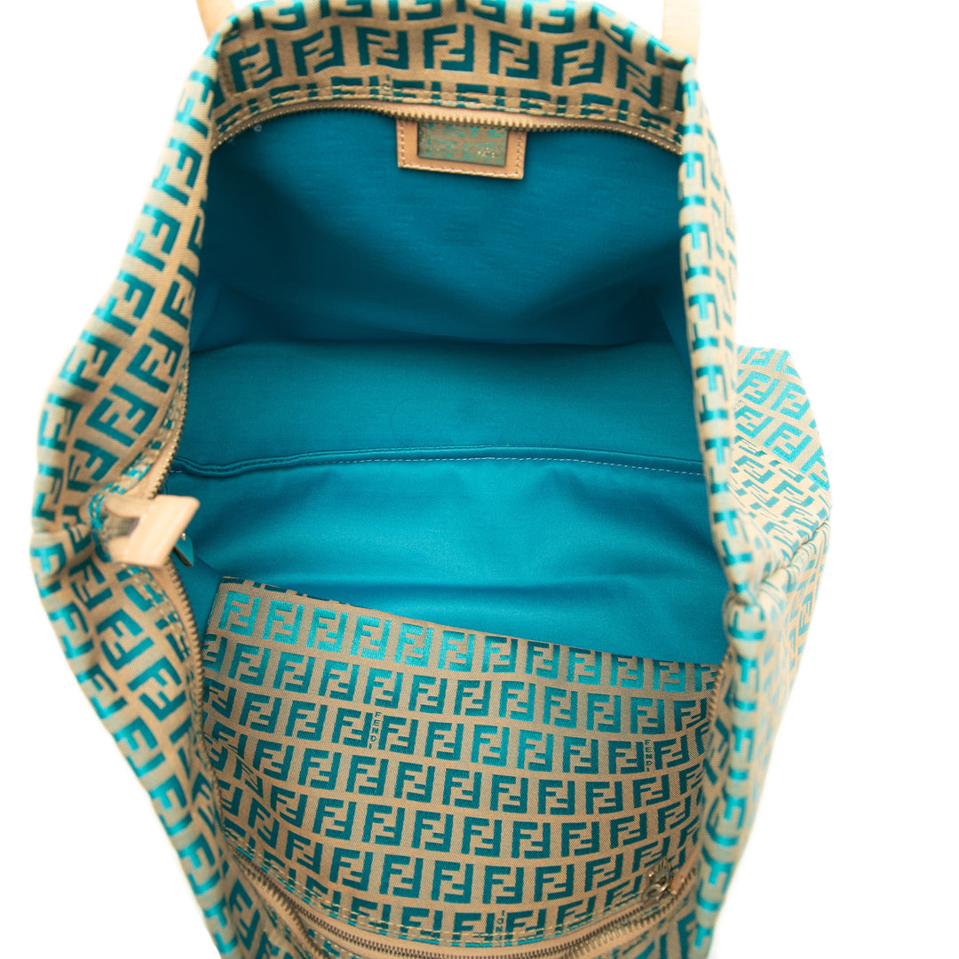Fendi Zucchino Cabas Bleu