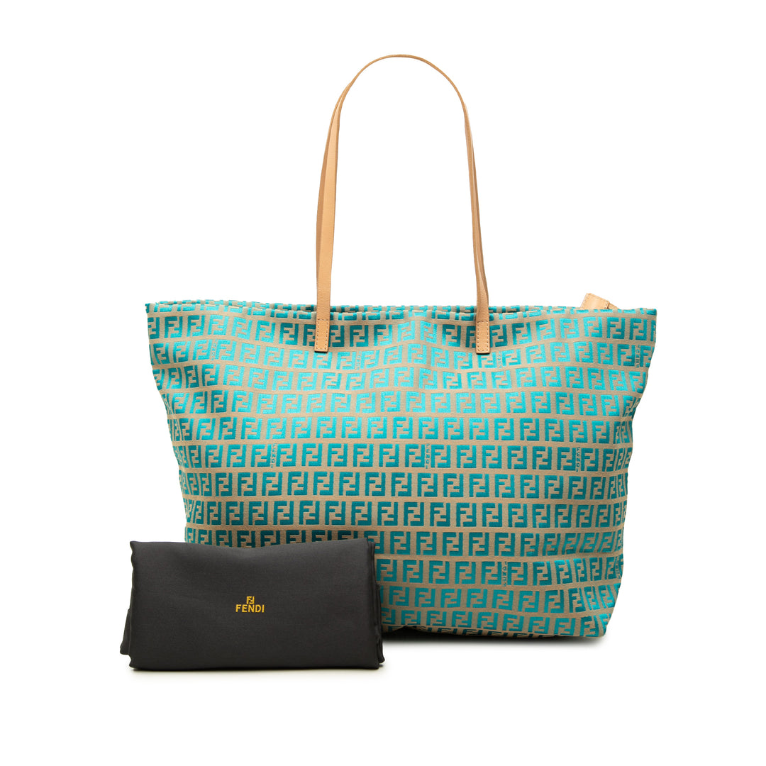 Fendi Zucchino Cabas Bleu