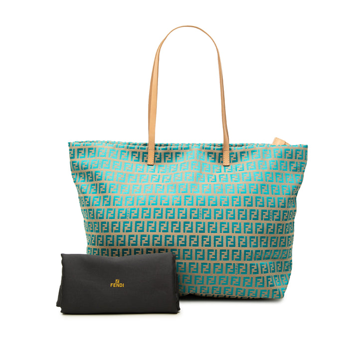 Fendi Zucchino Cabas Bleu