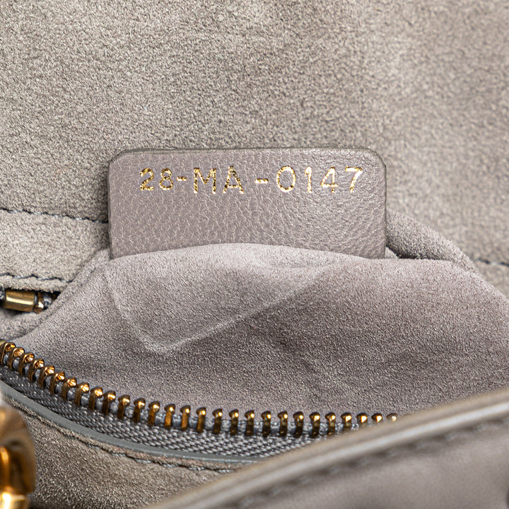 Dior Small Cuir d’agneau Cannage Studded Supple Lady Dior Gris – GABY PARIS Authentique