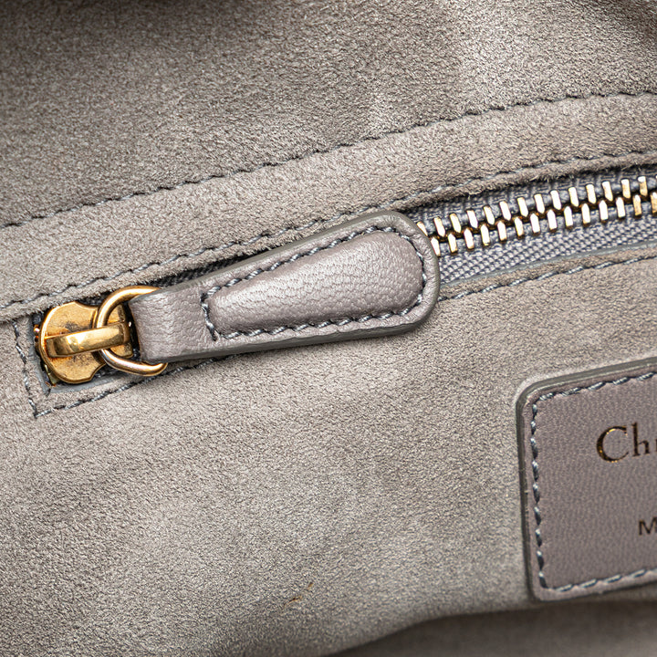Dior Small Cuir d’agneau Cannage Studded Supple Lady Dior Gris – GABY PARIS Authentique
