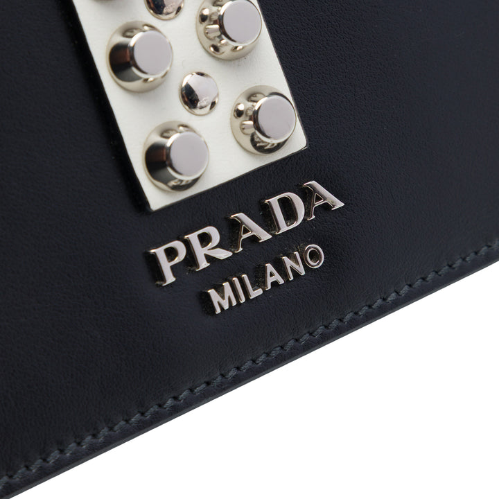 Prada City Cuir de veau et Saffiano clouté Elektra Sac porté croisé