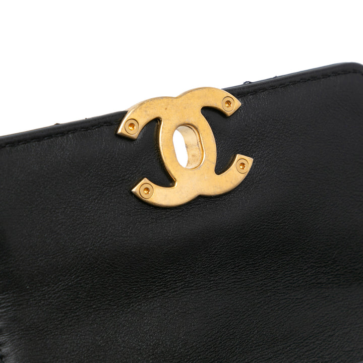 Chanel Matelassé Framing Chaîne à rabat Mini Cuir de veau