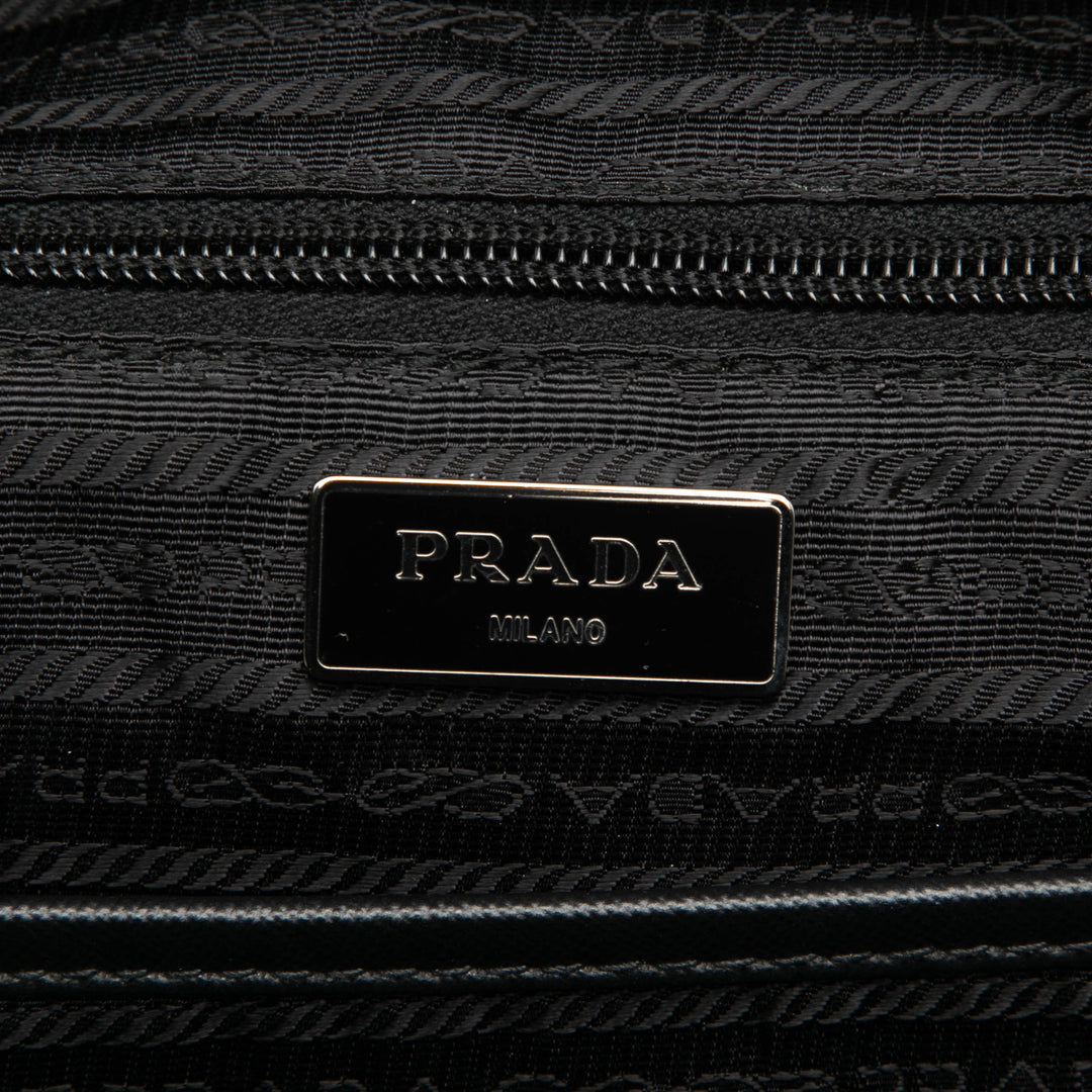 Prada Leopard Imprimé Sac à dos Tessuto Marron – vue 5 – GABY PARIS