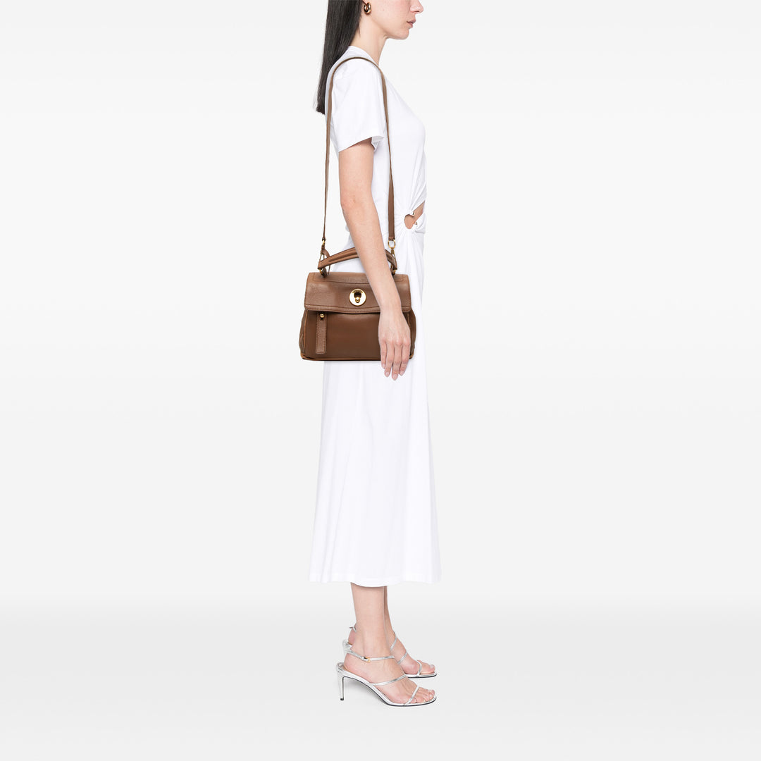 Saint Laurent Sac à main Muse Two Petit Marron – vue 6 – GABY PARIS