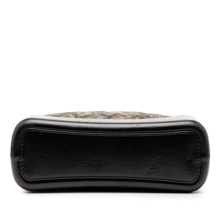 Chanel Medium Matelassé Metallic Crumpled Cuir de chèvre Gabrielle Hobo