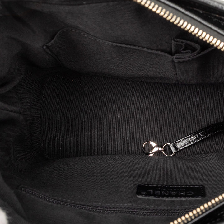 Chanel Medium Matelassé Metallic Crumpled Cuir de chèvre Gabrielle Hobo