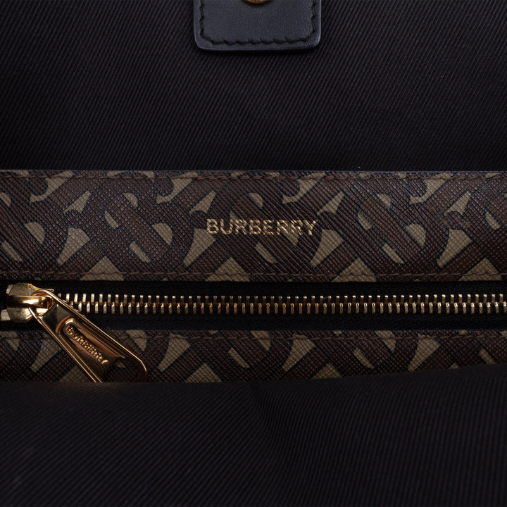 Burberry Cabas Book Tote TB E Stripe Monogram Marron – vue 5 – GABY PARIS