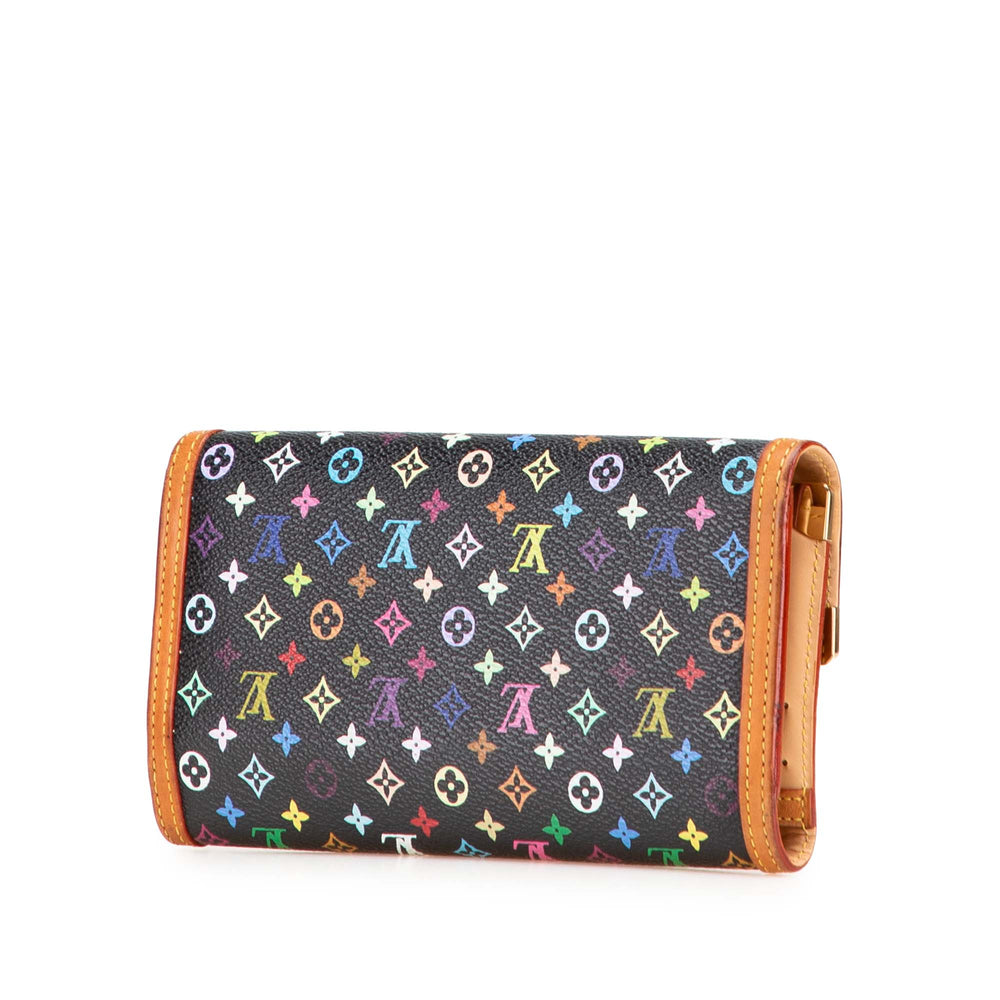 Monogram Multicolore Porte Tresor International Wallet Black - Gaby Paris