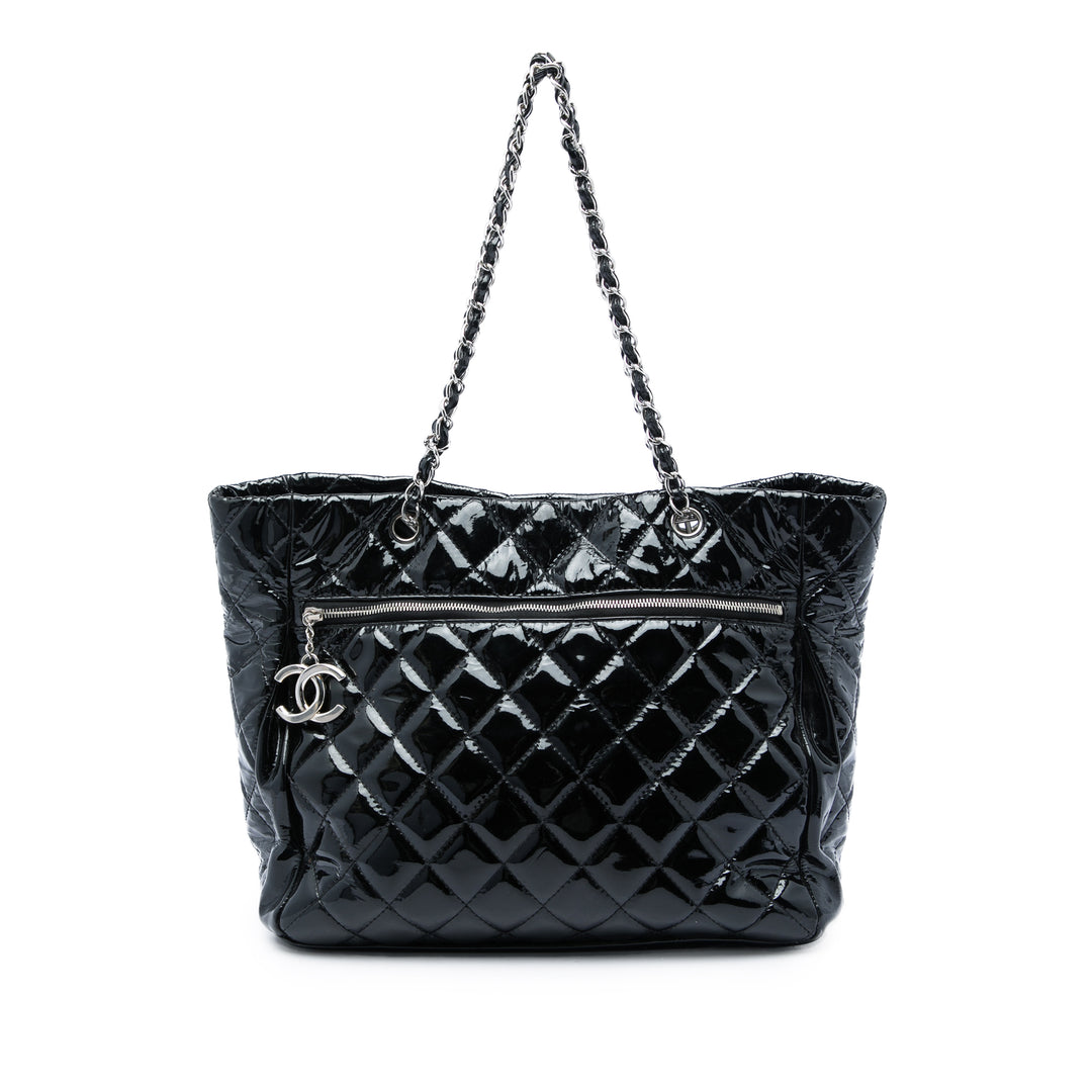 Chanel Matelassé Chic et Glitter Cabas Grand Noir – vue principale – GABY PARIS