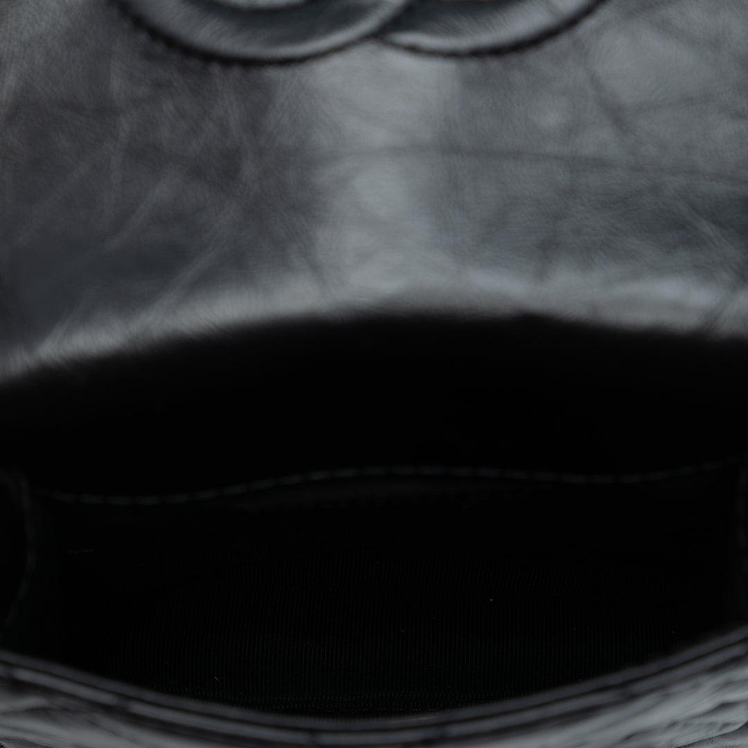 Chanel Mini vieilli Cuir de veau City School à rabat