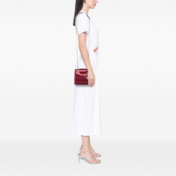 Dior Mini Cuir verni Cannage Lady Dior