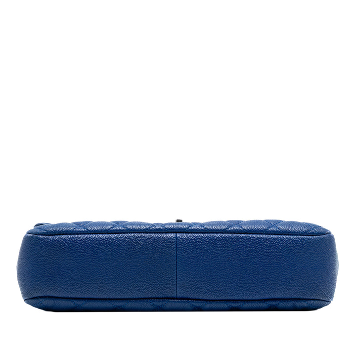 Chanel Jumbo Matelassé Caviar Easy à rabat