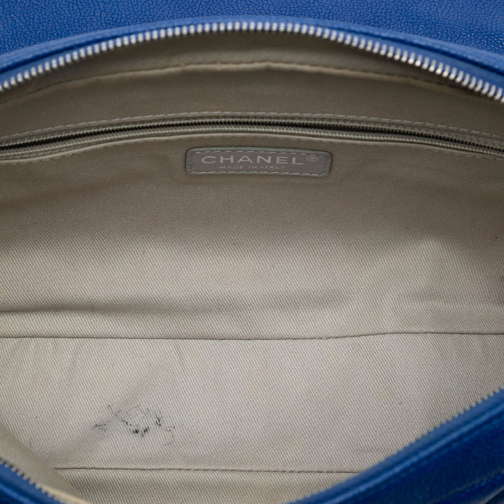 Chanel Jumbo Matelassé Caviar Easy à rabat