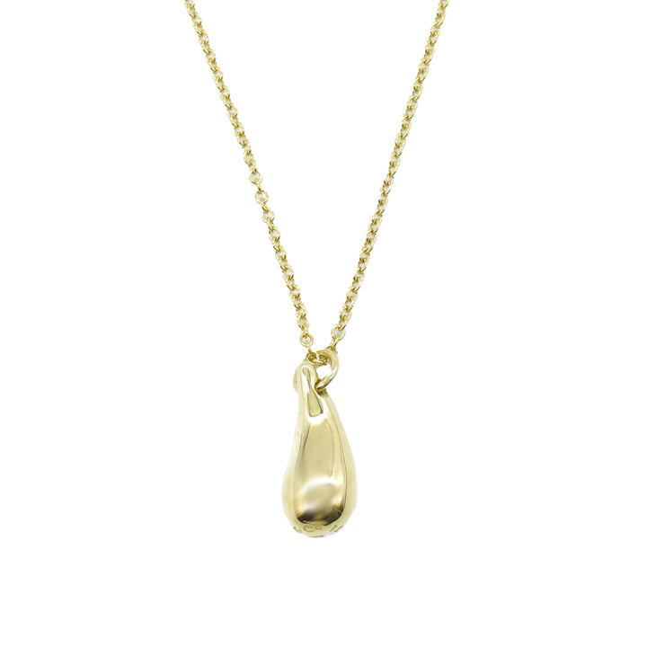 18K Yellow Gold Elsa Peretti Teardrop Pendant Necklace Gold - Gaby Paris