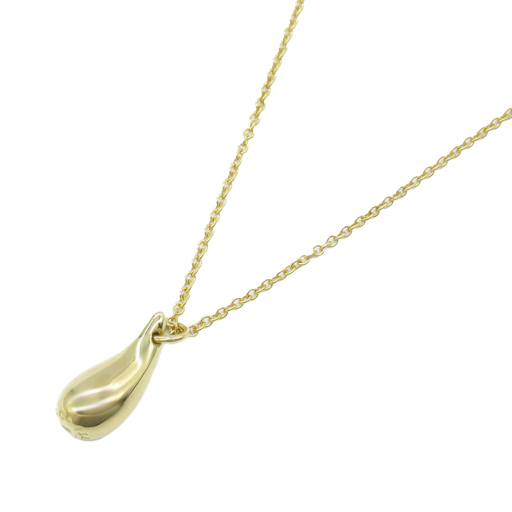 18K Yellow Gold Elsa Peretti Teardrop Pendant Necklace Gold - Gaby Paris