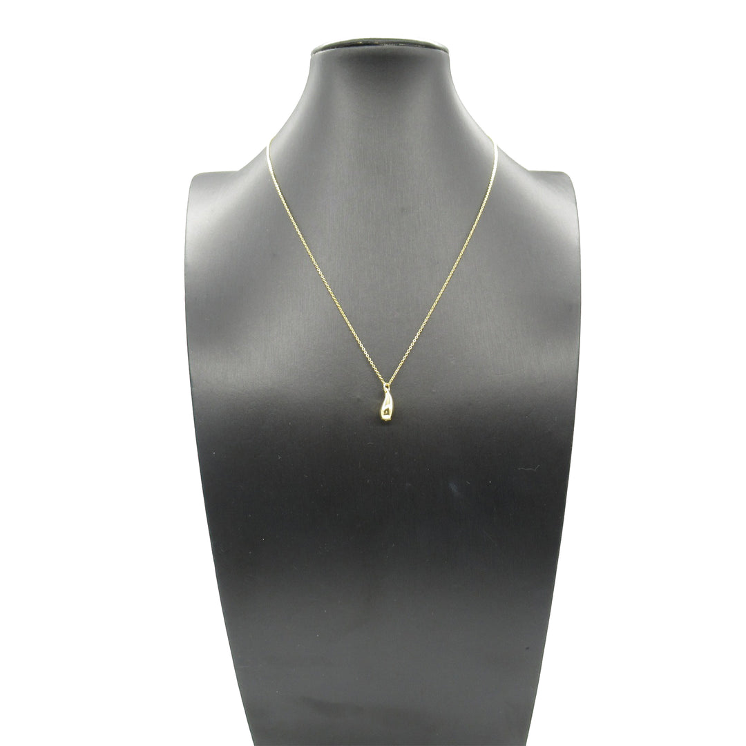 18K Yellow Gold Elsa Peretti Teardrop Pendant Necklace Gold - Gaby Paris
