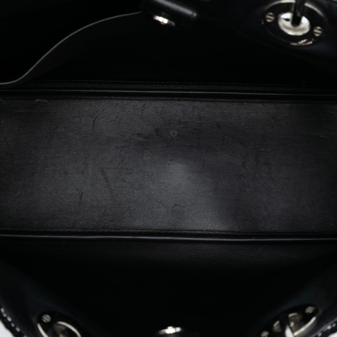 Dior Medium Cuir verni et Tweed Diorissimo Sac