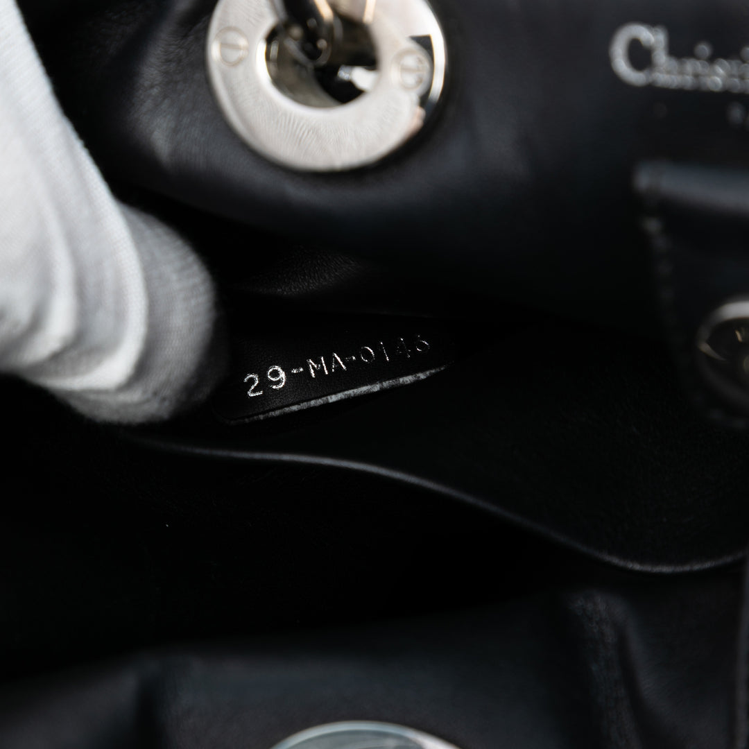 Dior Medium Cuir verni et Tweed Diorissimo Sac