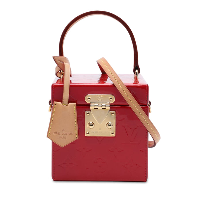 Bleecker Boîte Vanity Cuir verni Monogram Rouge