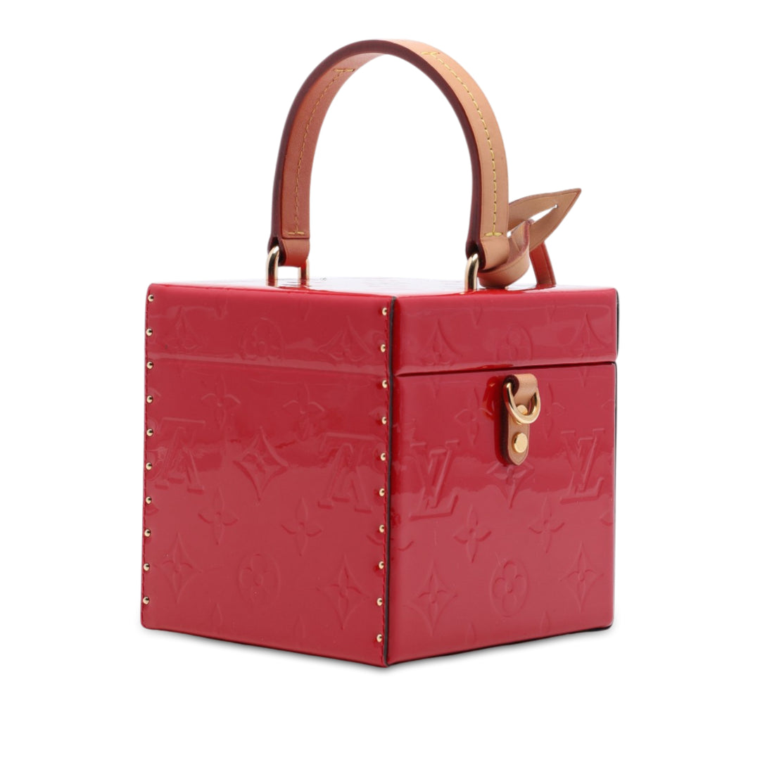 Bleecker Boîte Vanity Cuir verni Monogram Rouge