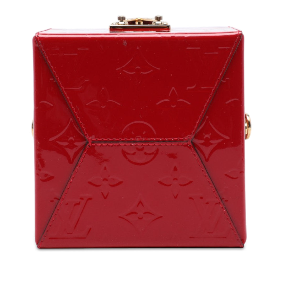 Bleecker Boîte Vanity Cuir verni Monogram Rouge