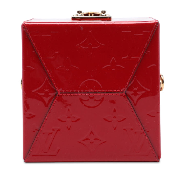 Bleecker Boîte Vanity Cuir verni Monogram Rouge